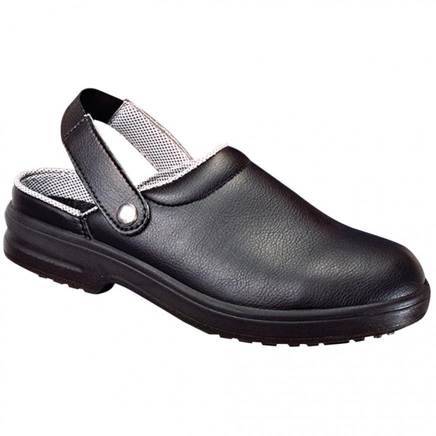 Safety clogs with straps black - Corpowear