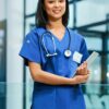 Medical shirt short sleeves women's