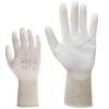 Nylon gloves PU-coated palm 123 white