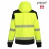 Jacket softshell high visibility PESSO Palermo yellow/black