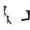 Safety glasses with helmet mount