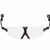 Safety glasses with helmet mount
